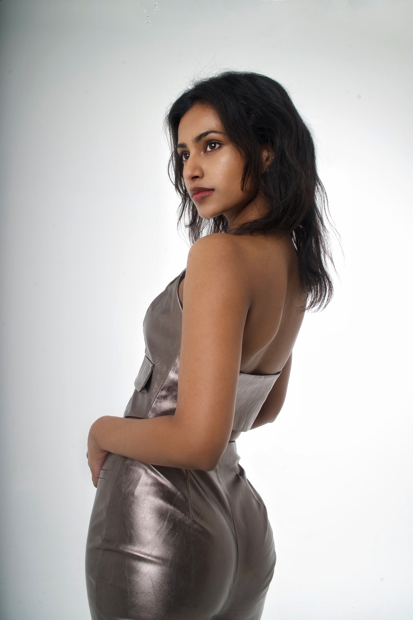 Women's Metallic Vest Top